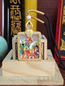 Five-Way Gods of Wealth — Jade Pendant — Attract Wealth — Turn of Luck — Jewelry