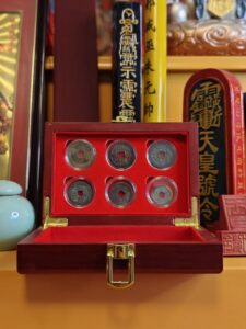 Six Emperors' Coins — Copper Coins — Wealth Attractor — Decorative Ornament