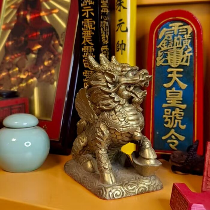 麒麟-金属-招财-摆件