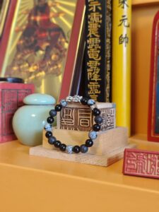 Obsidian — Beaded Bracelet — Silver Jewelry — Jewelry — Luck Enhancement